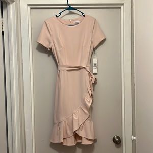 Brand new Calvin Klein ruffle dress with tags